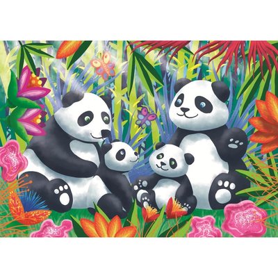 Ks Games Puzzle 24 Parça Panda Family