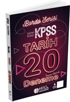 KPSS Tarih Tamamı Çözümlü 20 Bordo Deneme