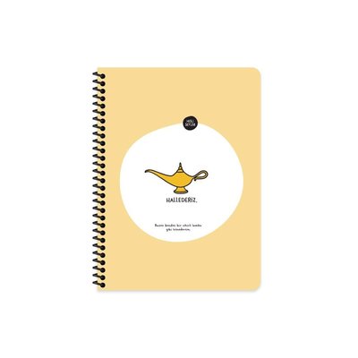 Hisli Şeyler 165225  80Yp.Çiz.Stickerli Defter - Hallederiz