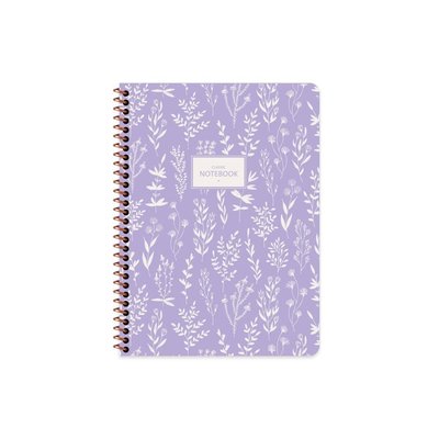 Keskin 165225 80 Yp.Çizgili Karton Kp.Spr.Pastel Flora Defter