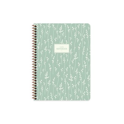 Keskin 165225 80 Yp.Çizgili Karton Kp.Spr.Pastel Flora Defter