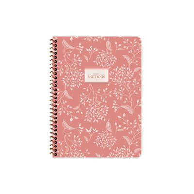 Keskin 165225 80 Yp.Çizgili Karton Kp.Spr.Pastel Flora Defter