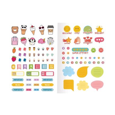 Keskin 18526 50 Yp. Kareli Stickerli Kraft Kapak Defter