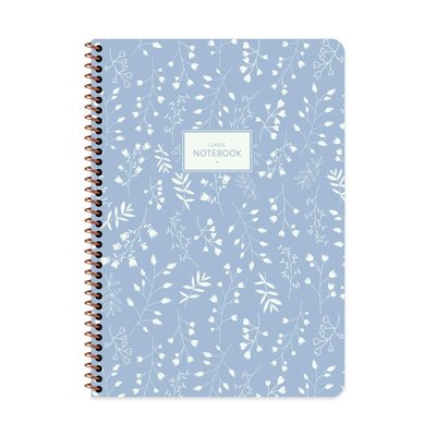 Keskin A4 80 Yp.Düz Karton Kp.Spr.Pastel Flora Defter