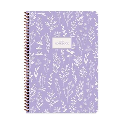 Keskin A4 80 Yp.Düz Karton Kp.Spr.Pastel Flora Defter