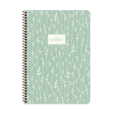 Keskin A4 80 Yp.Düz Karton Kp.Spr.Pastel Flora Defter