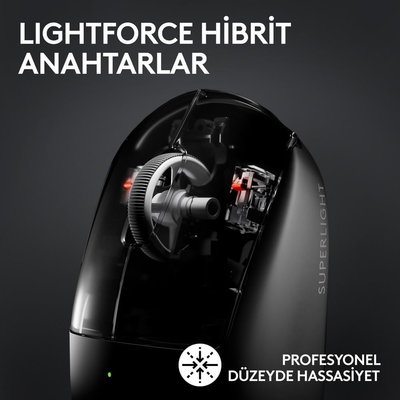 Logitech G PRO X SUPERLIGHT 2 LIGHTSPEED Kablosuz Oyuncu Mouse - Siyah