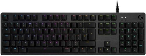 Logitech G G512 LIGHTSYNC RGB GX Blue Clicky Arkadan Aydınlatmalı Mekanik Kablolu Türkçe Q Oyuncu Klavyesi - Siyah