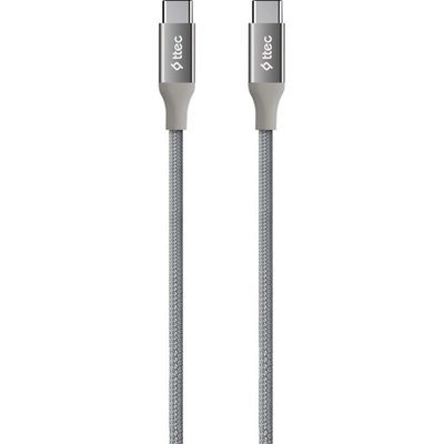 Ttec 2DK51UG AlumiCable USB-C - USB-C 200cm Hızlı Şarj / Data Kablosu Uzay Grisi