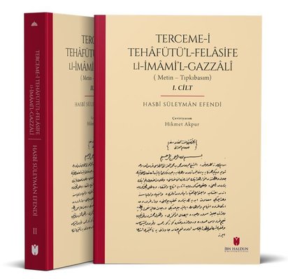 Terceme-i Tehafütü'l-Felasife Li İmami'l-Gazzali Seti - 2 Kitap Takım