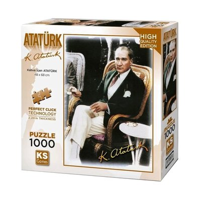 Ks Games Puzzle 500 Parça Kahve İçen Atatürk