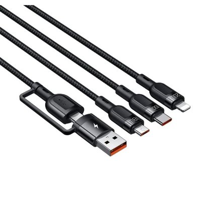 Mcdodo CA-8800 2 in 3 100W USB-A/C - Lightning+Micro+Type-C Süper Hızlı Şarj ve Veri Kablosu 1.2 Metre