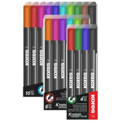 Kores Permanent İnce 4'lü Blister-22140
