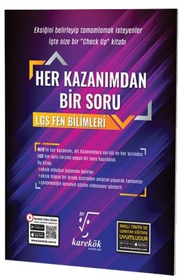 LGS Fen Bilimleri Her Kazanımdan Bir Soru