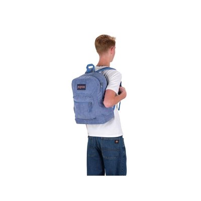 Jansport Cross Town Plus Remix Elemental Blue Corduroy Sirt Çantası