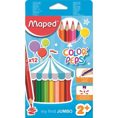 Maped Color'Peps Maxı Kuru Boya 12'Li Kutu