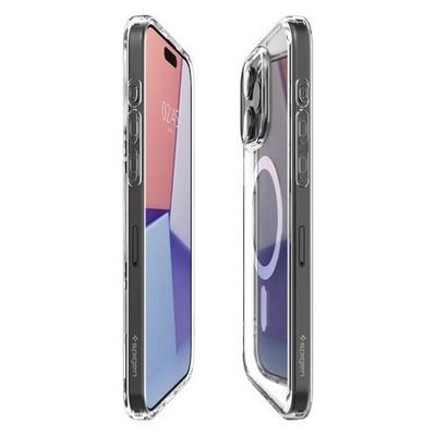 Spigen Apple iPhone 15 Pro Kılıf Crystal Hybrid (MagSafe Uyumlu) White - ACS06475