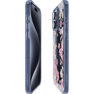 Spigen Apple iPhone 15 Pro Kılıf Liquid Crystal 4 Tarafı Tam Koruma Blossom - ACS06558