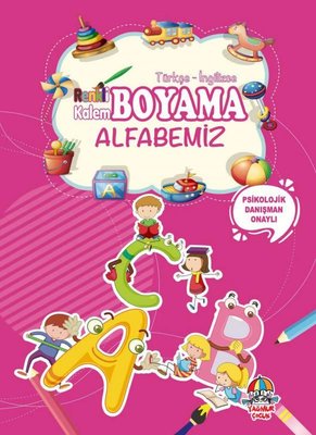 Renkli Kalem Boyama - Alfabemiz Psikolojik Danışman Onaylı Türkçe İngilizce