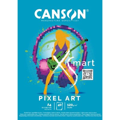 Pad Canson Xsmart Pıxel Art A4 120G 40Sh