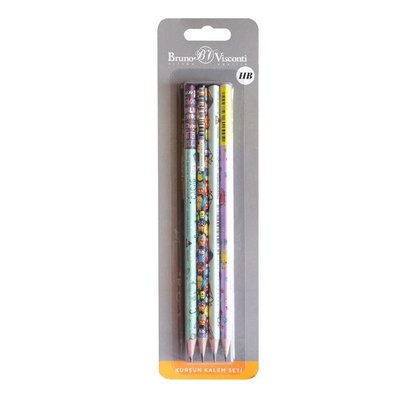 BV Kurşun Kalem Happy Graphix  4 lü Set 6