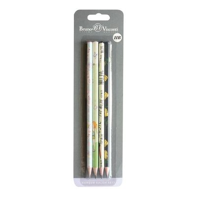 BV Kurşun Kalem Happy Graphix  4 lü Set 4