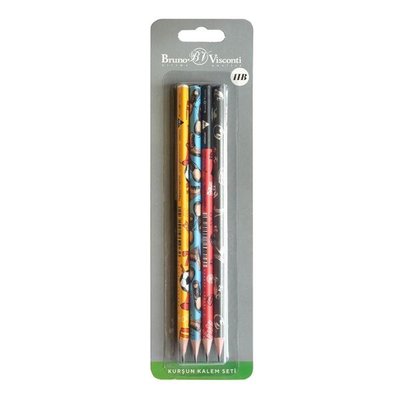 BV Kurşun Kalem Happy Graphix  4 lü Set 1