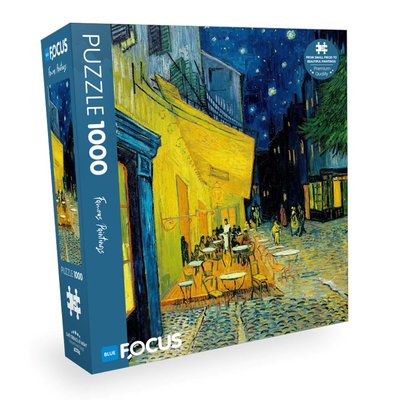 Blue Focus Puzzle 1000 Parça Café Terrace At Night BF497