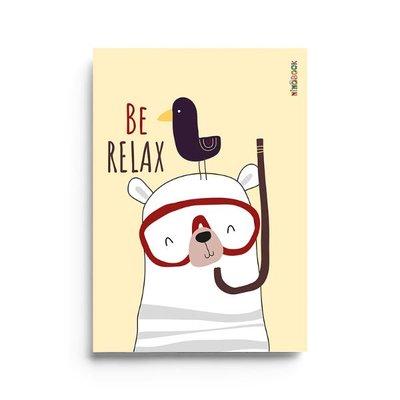 Ninobook Big Relax Bear Renkli Butik Defter