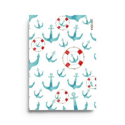 Ninobook Big Anchor Renkli Butik Defter