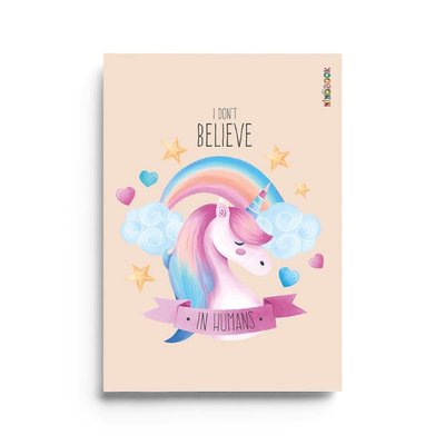 Ninobook Big Unicorn Renkli Butik Defter