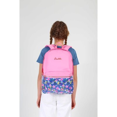 Kaukko Soft Floral Sırt Çantası (Pink)