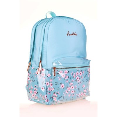 Kaukko Soft Floral Sırt Çantası (Blue)