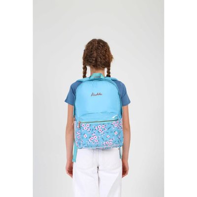 Kaukko Soft Floral Sırt Çantası (Blue)