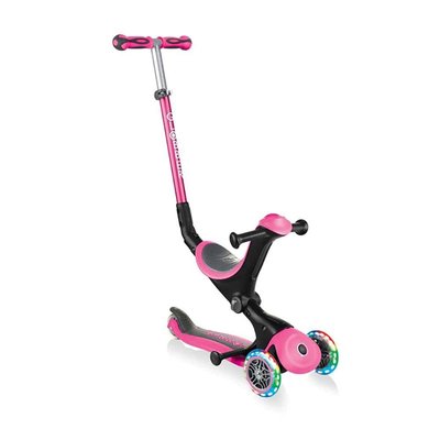 Globber Go Up Deluxe Işıklı Scooter Pembe