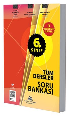 6. Sınıf Tüm Dersler Soru Bankası - 3 Deneme İlaveli Tamamı Video Çözümlü