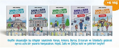 Safa İle Şifa Beş Şehir'de Seti - 5 Kitap Takım