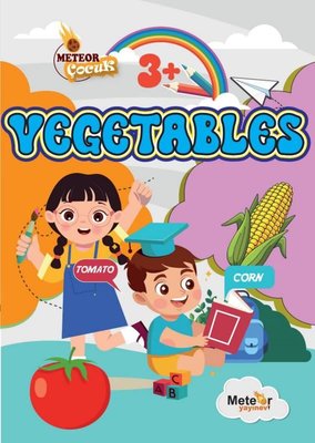 Vegetables Sebzeler Türkçe - İngilizce Boyama Kitabı 3+ Yaş