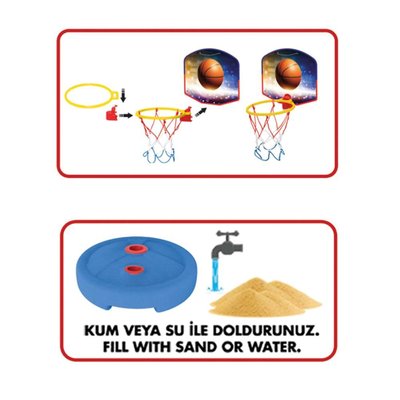 Dede Küçük Ayaklı Basket Potası