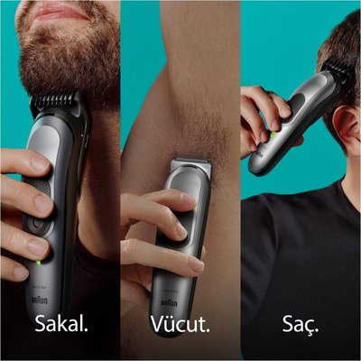 Braun Series 7 MGK7420 + Gillette ProGlide 10'u 1 Arada Erkek Bakım Seti