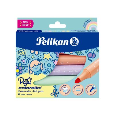 Pelikan Colorella Pastel 6lı Jumbo Keçeli Kalem 