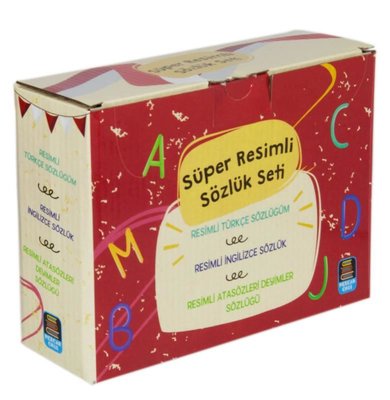 Süper Resimli Sözlük Seti - 3 Kitap Takım - Kutulu