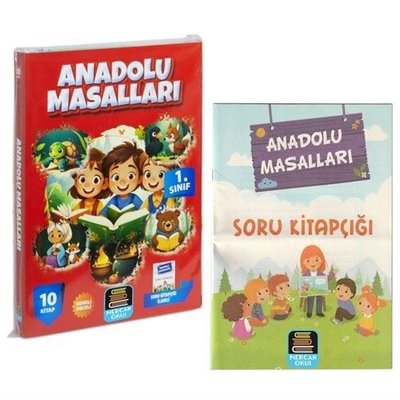 1. Sınıf Anadolu Masalları Okuma Seti - 10 Kitap Takım + Soru Kitapçığı İlaveli