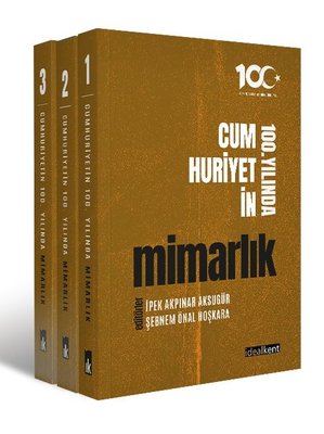 Cumhuriyetin 100. Yılında Mimarlık Seti - 3 Kitap Takım