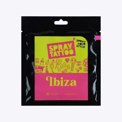 One Spray Tattoo Ibiza City Pack Dövme Şablon Seti