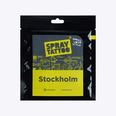 One Spray Tattoo Stockholm City Pack Dövme Şablon Seti