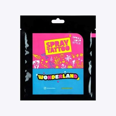 One Spray Tattoo Wonderland City Pack Dövme Şablon Seti