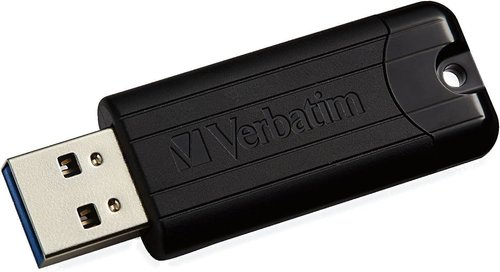 Verbatim USB 3.2 Gen 1 Store'N'Go PinStripe 49320 P-Blist  256GB Siyah USB Bellek  