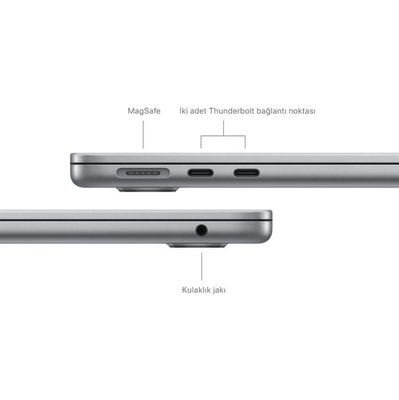 MacBook Air M3 16 GB 512 GB SSD 13.6 MXCR3TU/A Uzay Grisi