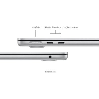 MacBook Air M3 16 GB 512 GB SSD 13.6 MXCT3TU/A Gümüş